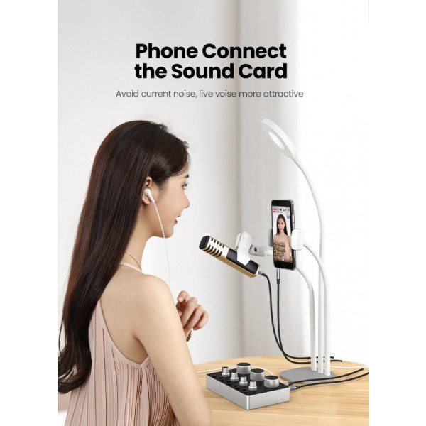 Фото - Кабель 3.5 мм - 3.5 мм UGREEN AV183 3.5 mm to 3.5 mm Audio Cable 2 m Black 20782