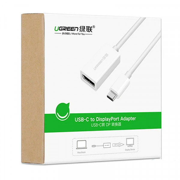 Фото - Кабель UGREEN MM130 USB-C to DisplayPort White (40372)