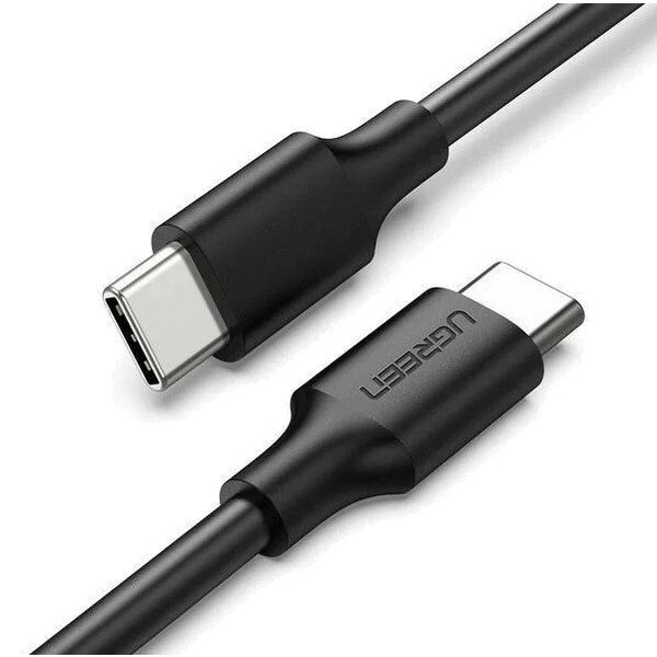 Фото - Кабель синхронизации данных UGREEN US286 Type-C - Type-C 3A Cable 1 m Black (50997)