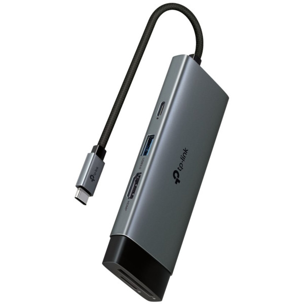 Фото - Хаб USB TP-Link USB-C 3xUSB3.0/1xHDMI/1xSD/1xmicroSD/1xPD (UH7021C)