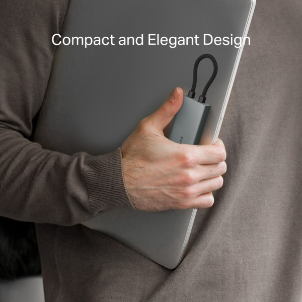 Фото - Хаб USB TP-Link USB-C 3xUSB3.0/1xHDMI/1xSD/1xmicroSD/1xPD (UH7021C)