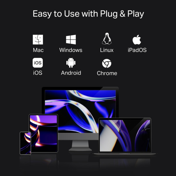 Фото - Хаб USB TP-Link USB-C 3xUSB3.0/1xHDMI/1xSD/1xmicroSD/1xPD (UH7021C)