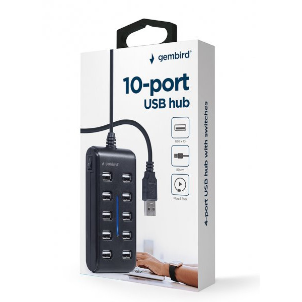 Фото - Хаб USB Gembird UHB-U2P10P-01