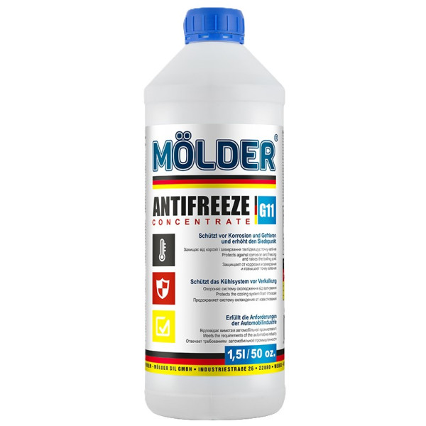 Фото - Антифриз Molder концентрат синий 1,5 л (UKF-015-G11)