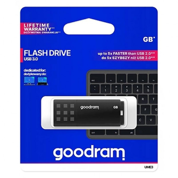 Фото - Флеш USB Goodram UME3 16GB USB 3.0 Black (UME3-0160K0R11)