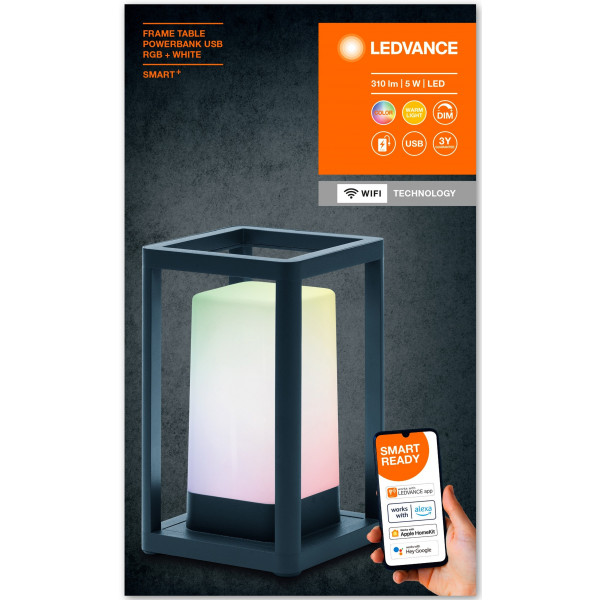 Фото - Умная лампа Ledvance SMART WIFI POWERBANK RGBW 5W USB 5200 mAh (4058075564466)