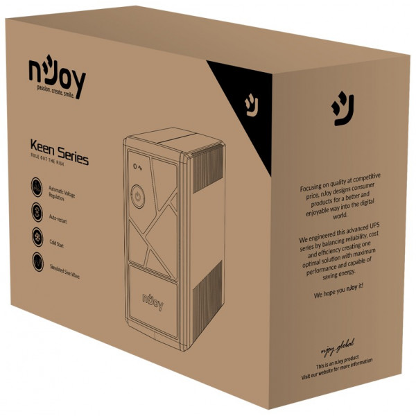 Фото - Источник бесперебойного питания Njoy Keen 600 USB
