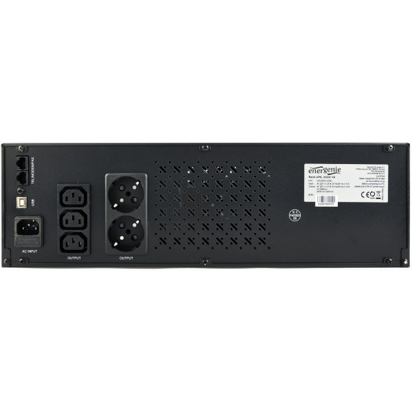Фото - Источник бесперебойного питания EnerGenie 2000VA LCD USB (UPS-RACK-2000)