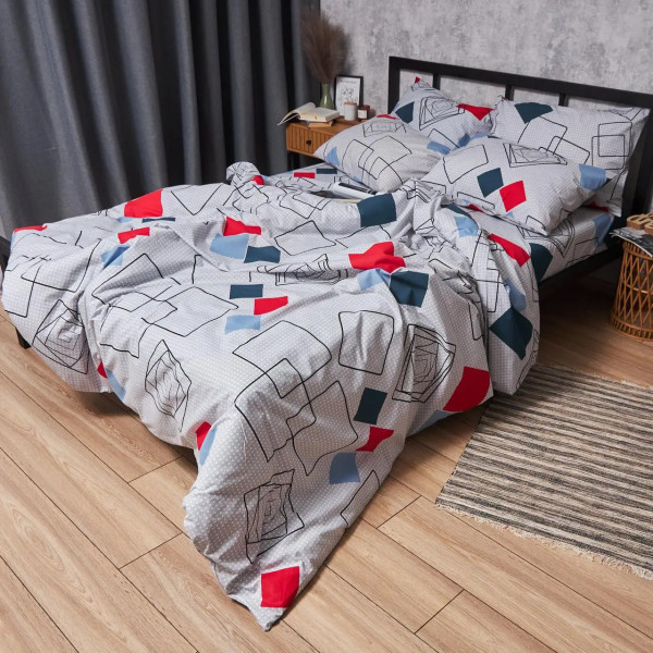 Фото - Комплект постельного белья Moon&Star Бязь Gold Люкс Urban Grid 160х220 нав. 4х50х70 (MS-820007128)