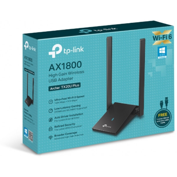 Фото - USB-адаптер сети WiFi TP-Link Archer TX20U plus