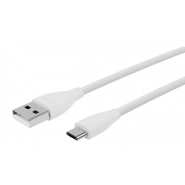Фото - Кабель синхронизации данных Maxxter USB-microUSB 1м White (UB-M-USB-01W)