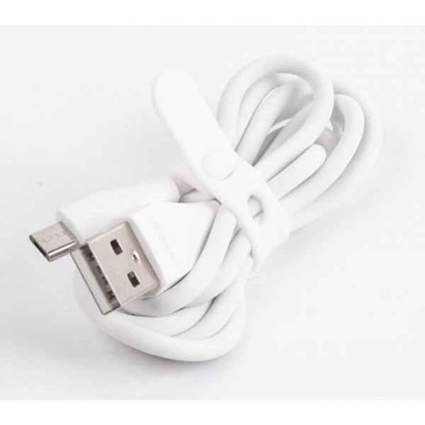 Фото - Кабель синхронизации данных Maxxter USB-microUSB 1м White (UB-M-USB-01W)