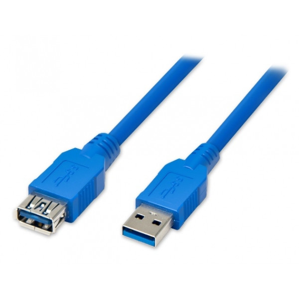 Фото - Кабель USB type A - USB type A Atcom USB 3.0 AM/AF 1.8m Blue (6148)