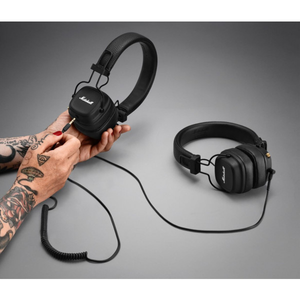 Фото - Уценка - Наушники накладные беспроводные Marshall Major IV Bluetooth Black (1005773)
