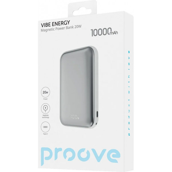 Фото - Батарея мобильная Proove Vibe Energy 20W 10000mAh white (2001001860356)