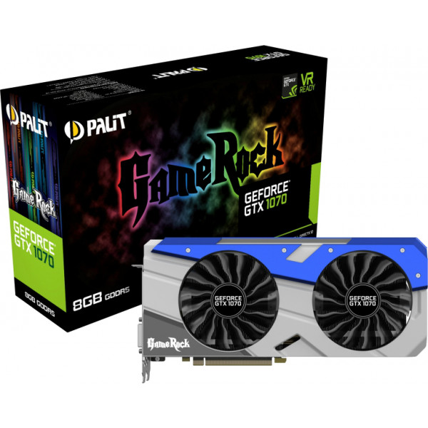 Фото - Видеокарта Palit nVidia GeForce GTX 1070 8GB GDDR5 GameRock (NE51070T15P2-1041G)