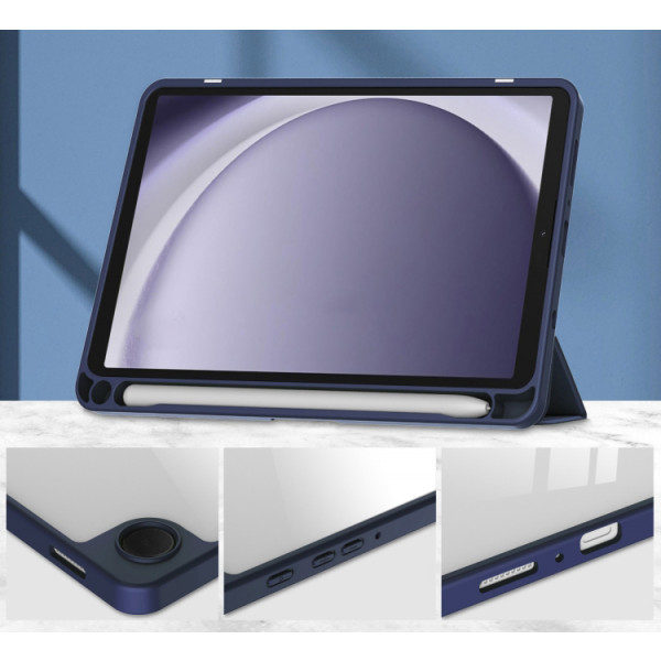 Фото - Чехол для планшета BeCover Soft Edge с креплением для стилуса for Samsung Galaxy Tab A9 SM-X115 8.7"" Deep Blue (710356)