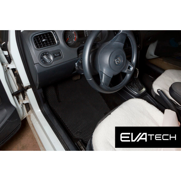 Фото - Коврики из экокожи в салон авто EVAtech ECO для Polo (V) 5-doors Volkswagen 2009-2017 5 поколение Htb EU VW3268C5AV4BBB