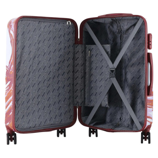 Фото - Чемодан Semi Line M White/Red Print (T5654-2)