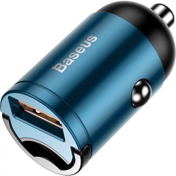 Фото - Автомобильное зарядное устройство Baseus Tiny Star Mini QC USB Port 30W Blue (VCHX-A03)