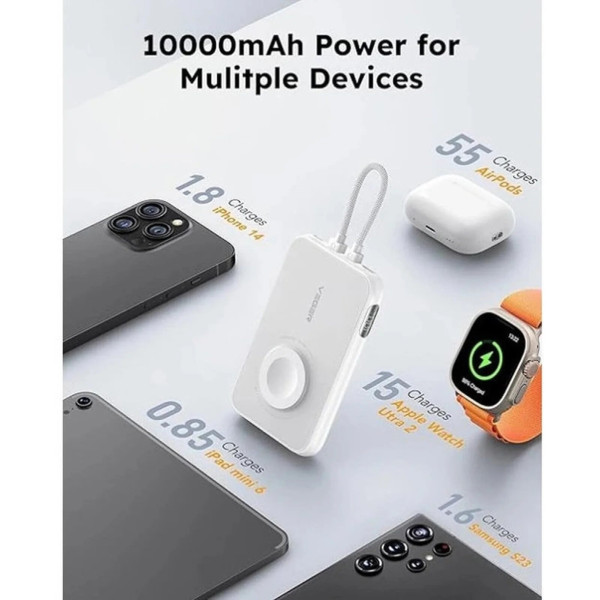 Фото - Батарея мобильная Veger V1171 10000mAh 20W White (X001XEVZ3L)