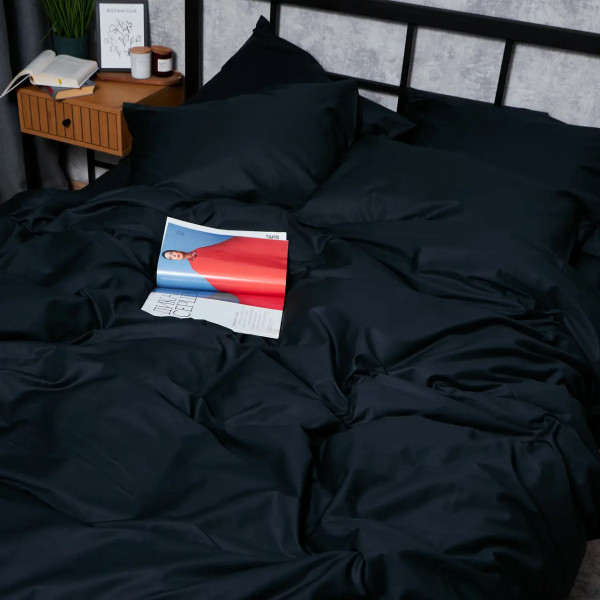 Фото - Пододеяльник двуспальный Moon&Star Satin Premium Black Velvet 175x210 см (MS-870000957)