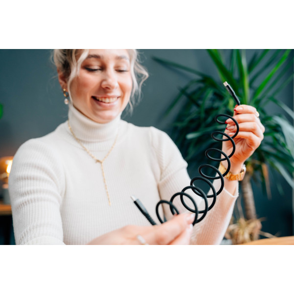 Фото - Кабель синхронизации данных Verbatim 60 Вт USB-C–USB-C 120 см Black (31859)