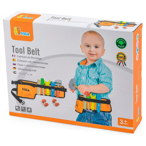 Фото - Сюжетно-ролевая игра. Набор-профессий Viga Toys Пояс с инструментами (50532)