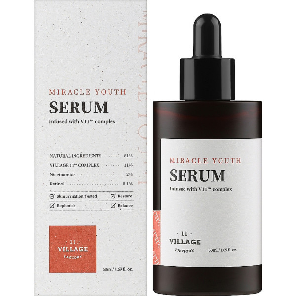Фото - Сыворотка для лица Village 11 Factory MIRACLE YOUTH с ретинолом, 50 мл (8809663754419)