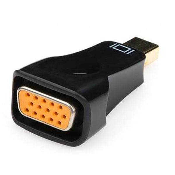 Фото - Переходник Mini Display Port-VGA Vinga Mini Display port M to VGA F (miniDPMVGAF-02)