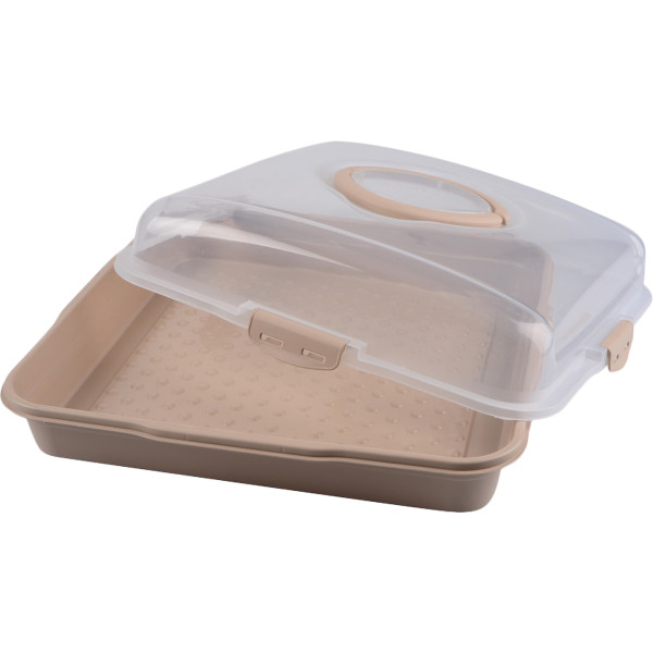 Фото - Емкость для хранения торта VIOLET HOUSE 0036 Каризма Cappucino квадратная с/к