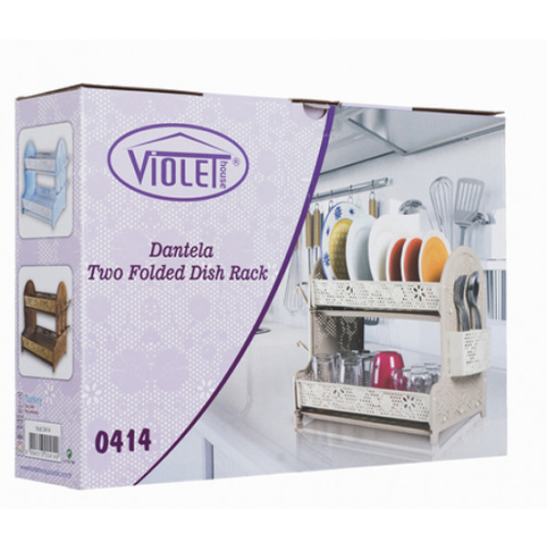 Фото - Сушка для посуды VIOLET HOUSE 0414 Ажур Cappucino 28x40x38 см