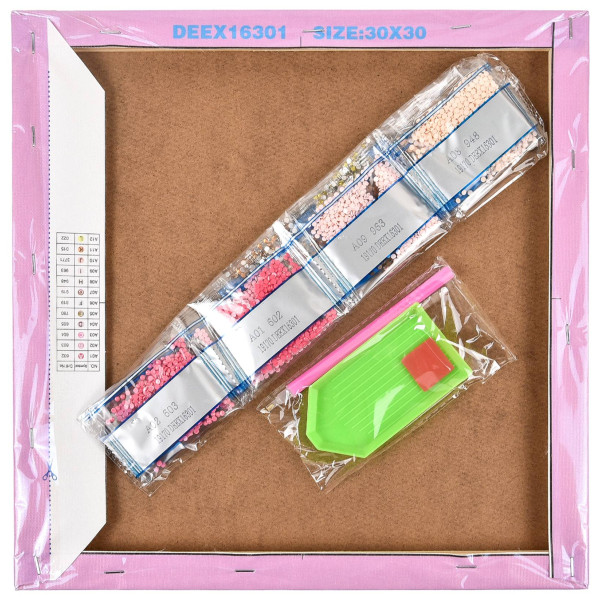 Фото - Алмазная живопись Strateg Цветочный калейдоскоп 30х30 см (DEEX16296)