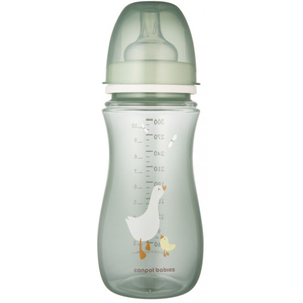 Фото - Бутылочка для кормления Canpol babies антиколиковая с широким отверстием 300 мл Easystart - Гуси (35/246)