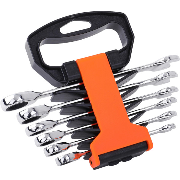 Фото - Набор комбинированных ключей Action с трещоткой (Hi-spec) 6 шт. 8-19 мм (VKCOM5257)