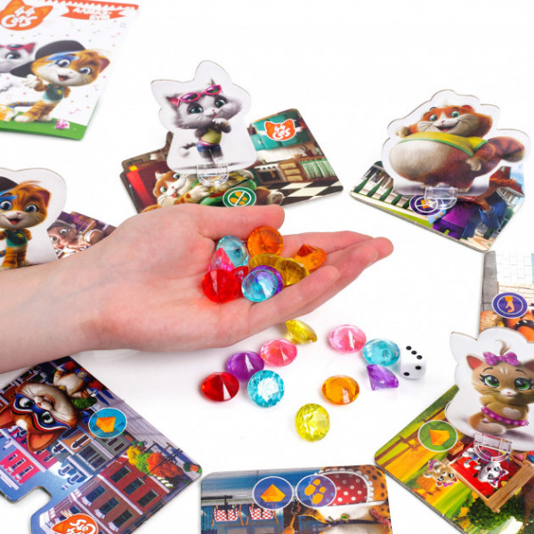 Фото - Настольная игра (5-7 лет) Vladi Toys 44 Кота. Алмаз-Бум, укр. (VT8055-15)