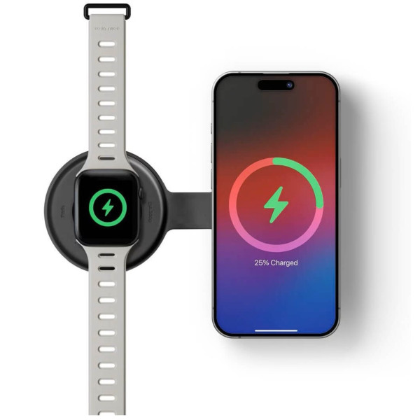 Фото - Беспроводное зарядное устройство Native Union Voyage 2-in-1 Qi2 Wireless Charger Black (VOY-2IN1-WL-BLK)