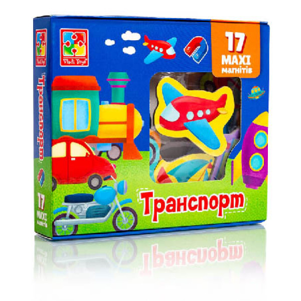 Фото - Настольная игра магнитная (3-4 года) Vladi Toys Транспорт (VT3106-26)