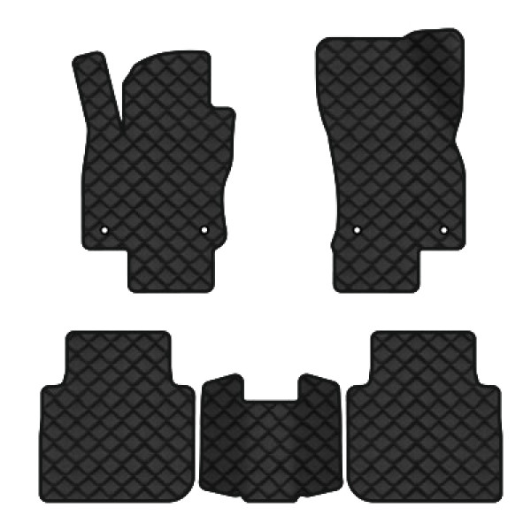 Фото - Коврики из экокожи в салон авто EVAtech ECO для Tiguan Allspace 5 seats Volkswagen 2016-2020 1 поколение SUV USA (VW13965CH5AV4BBB)