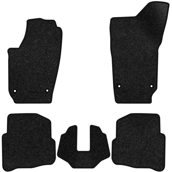 Фото - Коврики ворсовые в салон авто EVAtech Premium для Volkswagen Polo (IV) 3-doors 2001-2009 4 поколение Htb EU черный кант (VW1897CBB5AV4VPB)