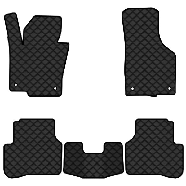 Фото - Коврики из экокожи в салон авто EVAtech ECO для Passat (B6) (with armrest) Volkswagen 2005-2010 6 поколение Combi EU VW3263CR5AV4BBB
