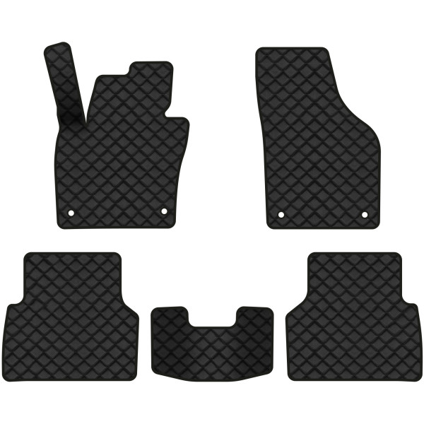 Фото - Коврики из экокожи в салон авто EVAtech ECO для Tiguan (NF) MT Volkswagen 2007-2018 1 поколение SUV EU VW32987CR5AV4BBB