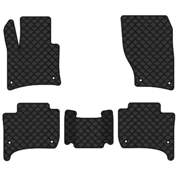 Фото - Коврики из экокожи в салон авто EVAtech ECO для Touareg (7P) Restyling (2-zone climate control) Volkswagen 2014-2018 2 поколение SUV EU VW3590CAP5AV8BBLB