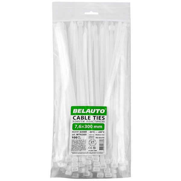 Фото - Набор хомутов BelAuto 7.6x300 (W76300)