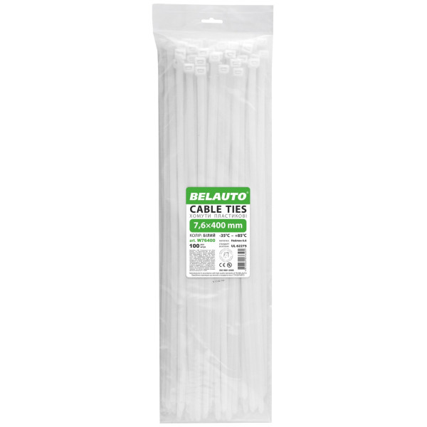 Фото - Набор хомутов BelAuto 7.6x400 (W76400)