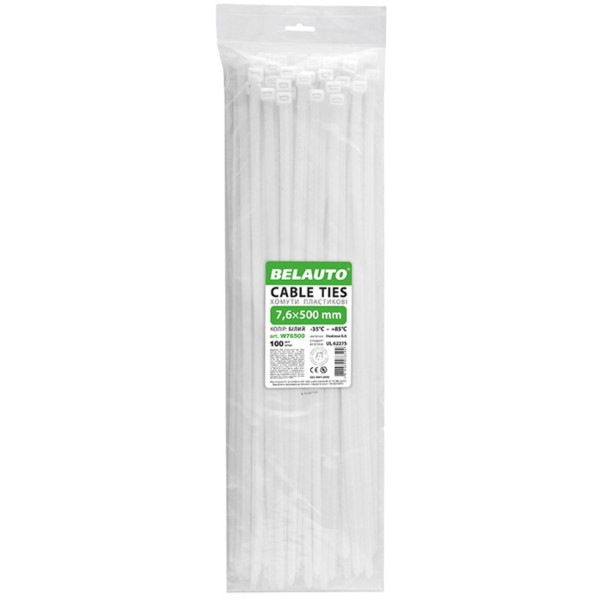 Фото - Набор хомутов BelAuto 7.6x500 (W76500)