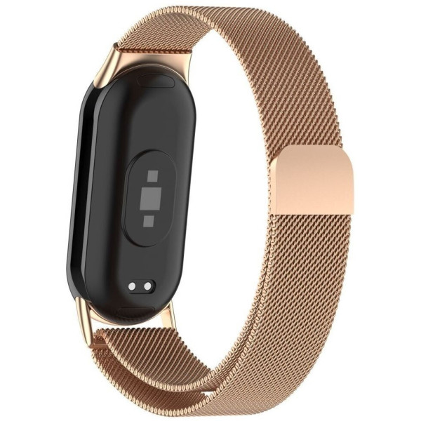 Фото - Ремешок для фитнес-браслета BeCover Milanese Style for Xiaomi Mi Smart Band 8 / 9 / 10 Rose Gold (714604)