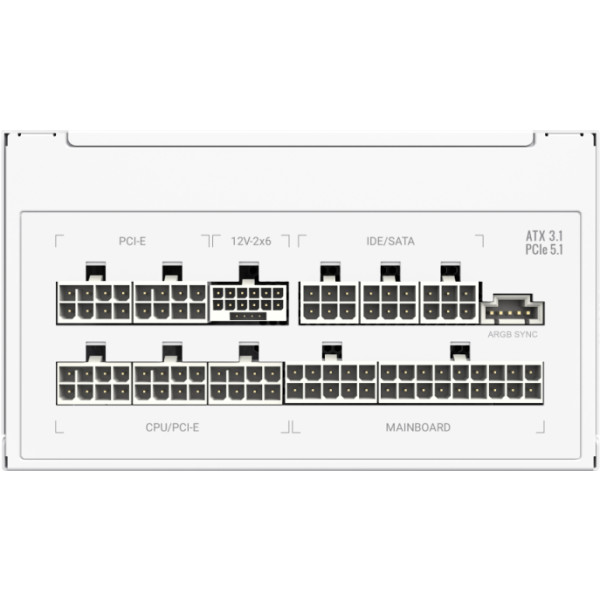 Фото - Блок питания для ПК Gamemax RGB PRO 1050G WH