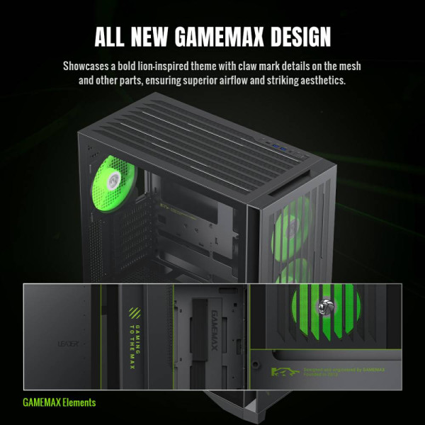 Фото - Корпус Gamemax Tower E-ATX без БП (LEADER 2 BK)