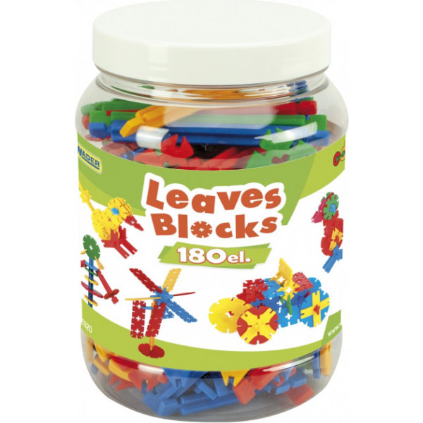 Фото - Пластиковый конструктор для малышей Wader Листики 180 шт. (41920) Фото - Пластиковый конструктор для малышей Wader Листики 180 шт. (41920)